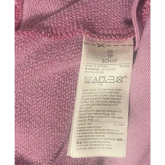 Free City Women's XS Purple Distressed Color and Sound Gap Sweater Hoodie EUC - Picture 4 of 4